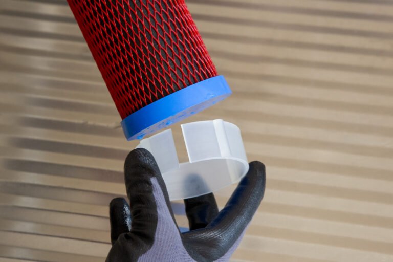 Carbonit QUADRO Distanzringe von den alten Filterpatronen auf die neuen tauschen