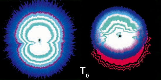 Colorplatebilder von Leitungswasser ohne und mit UMH Aufbereitung zum Zeitpunkt der Entnahme Colorplatebilder von Leitungswasser ohne und mit UMH Aufbereitung zum Zeitpunkt der Entnahme