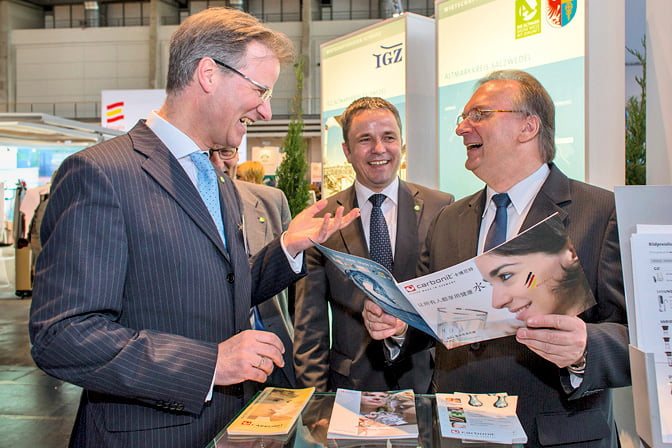 Herr Dr. Peter Westerbarkey auf der Hannovermesse 2014