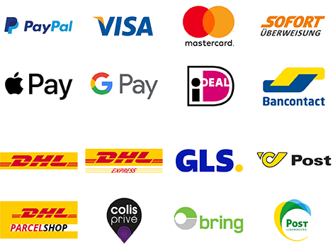 Zahlungsarten und Versanddienstleister