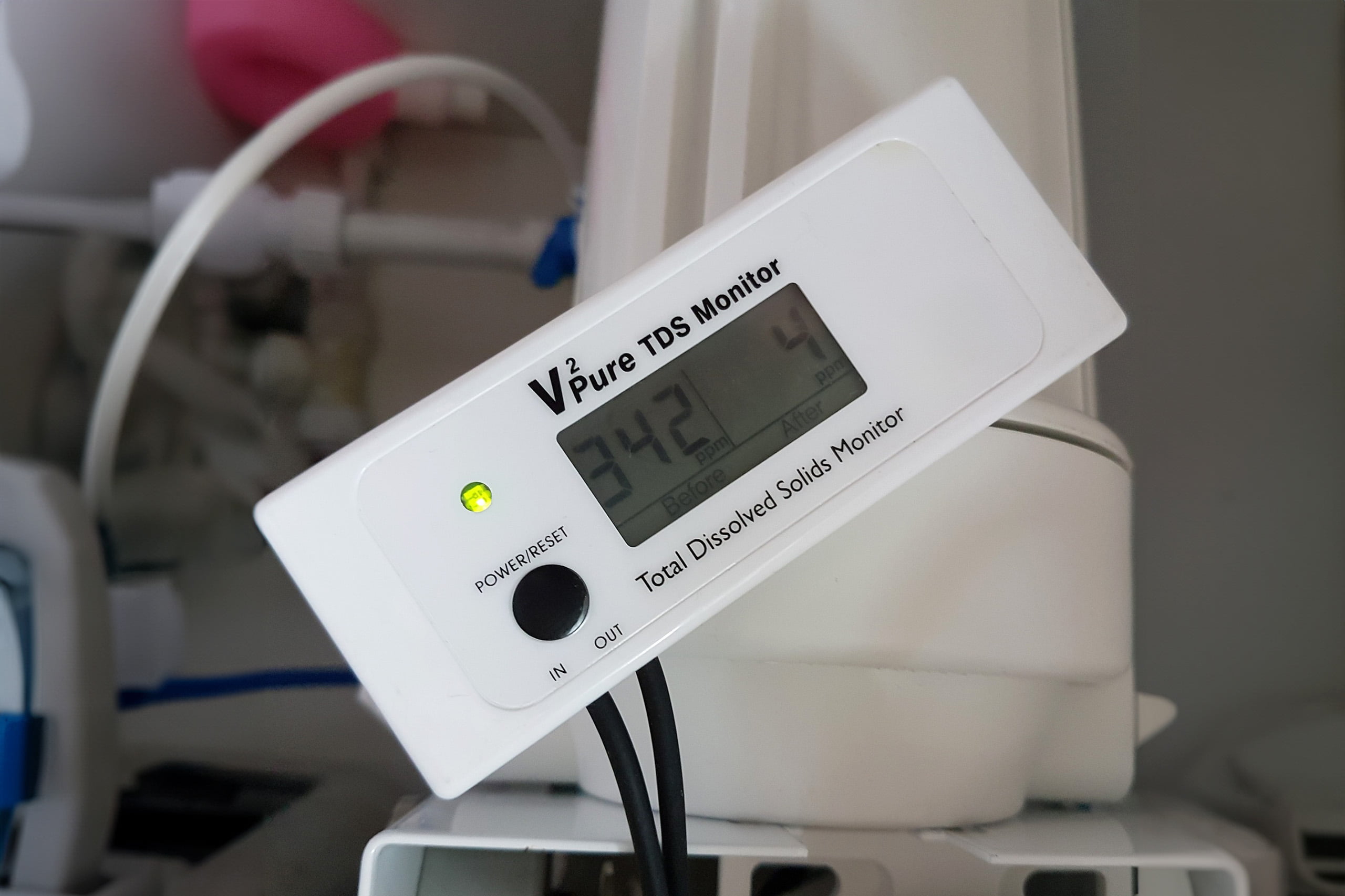 TDS-Messgerät zum bestimmen des Leitwerts vom Wasser